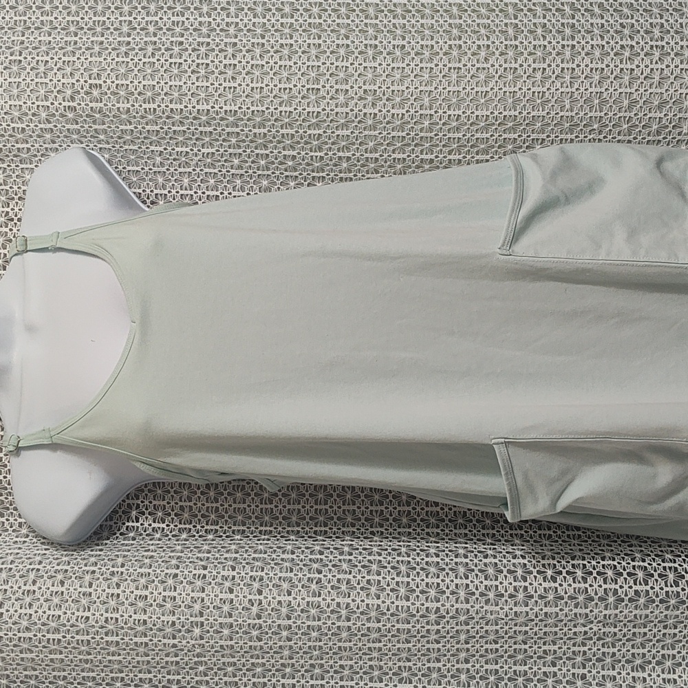 Light Green Sleeveless Sport Dress with Pockets